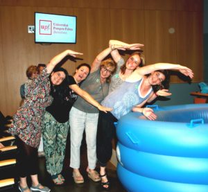 Midwives having fun in the Barcelona Waterbirth Certification Course